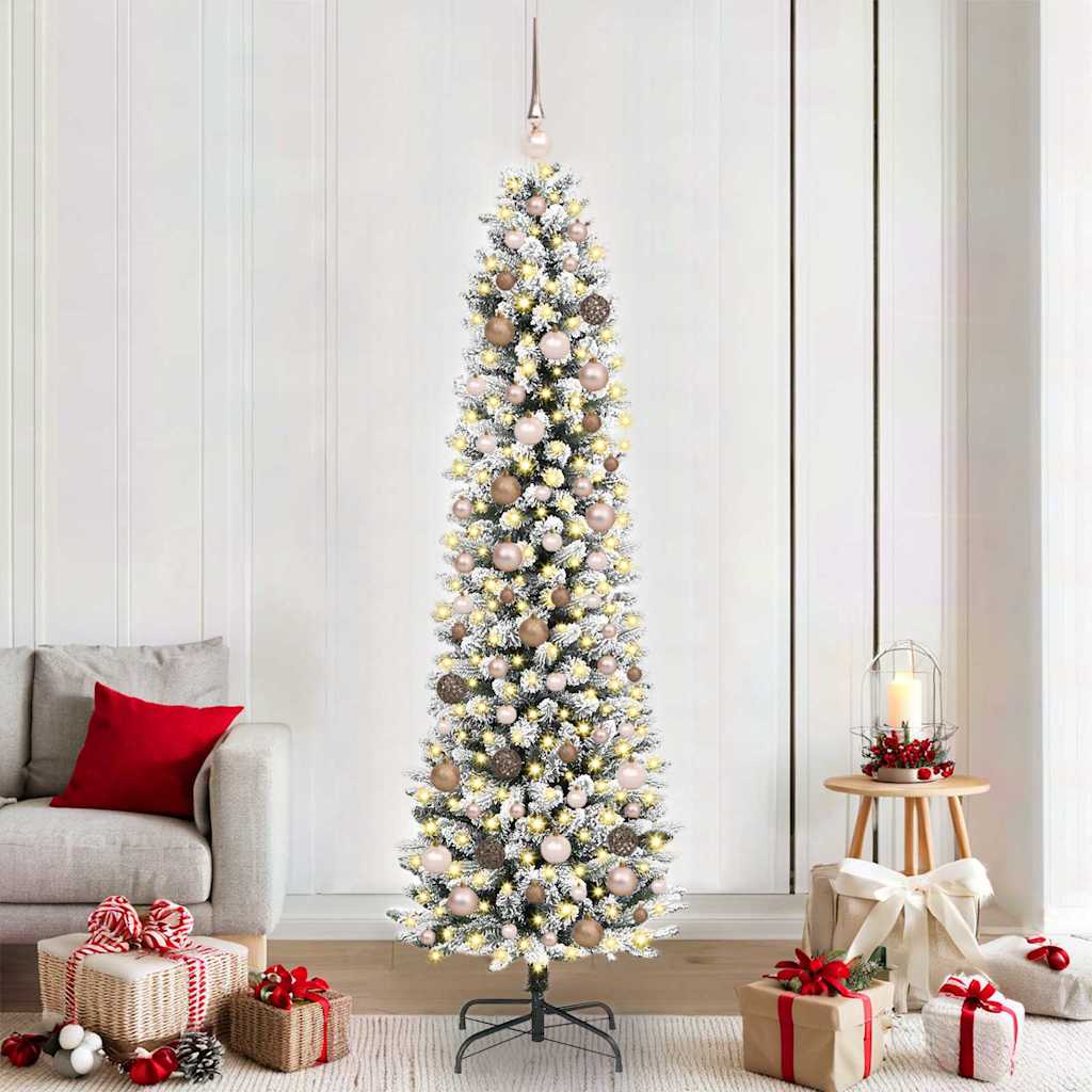 Albero di Natale artificiale con 300 LED Bianco 210 cm