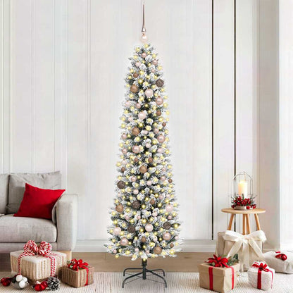 Albero di Natale artificiale con 300 LED Bianco 210 cm