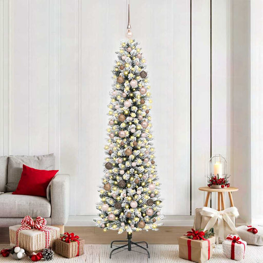 Albero di Natale artificiale con 300 LED Bianco 210 cm