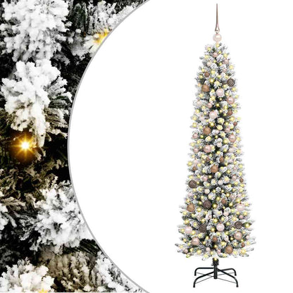 Albero di Natale artificiale con 300 LED Bianco 210 cm