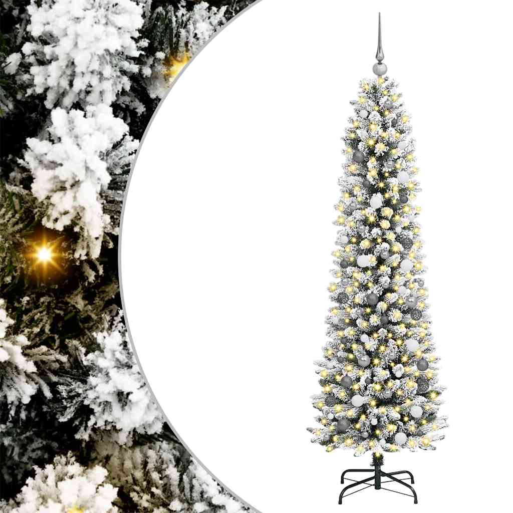 Albero di Natale artificiale con 300 LED Bianco 210 cm
