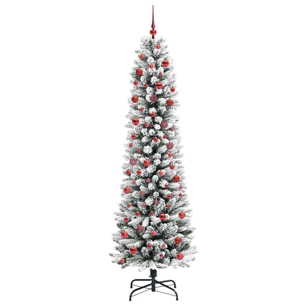 Albero di Natale artificiale con 300 LED Verde e bianco 210 cm