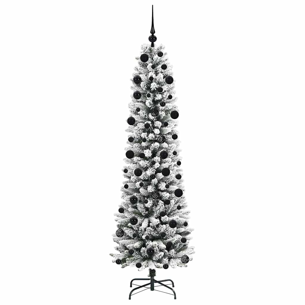 Albero di Natale artificiale con 300 LED Verde e bianco 210 cm