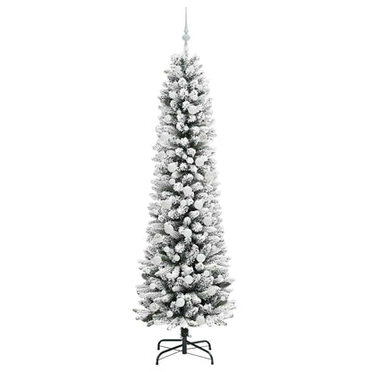 Albero di Natale artificiale con 300 LED Verde e bianco 210 cm