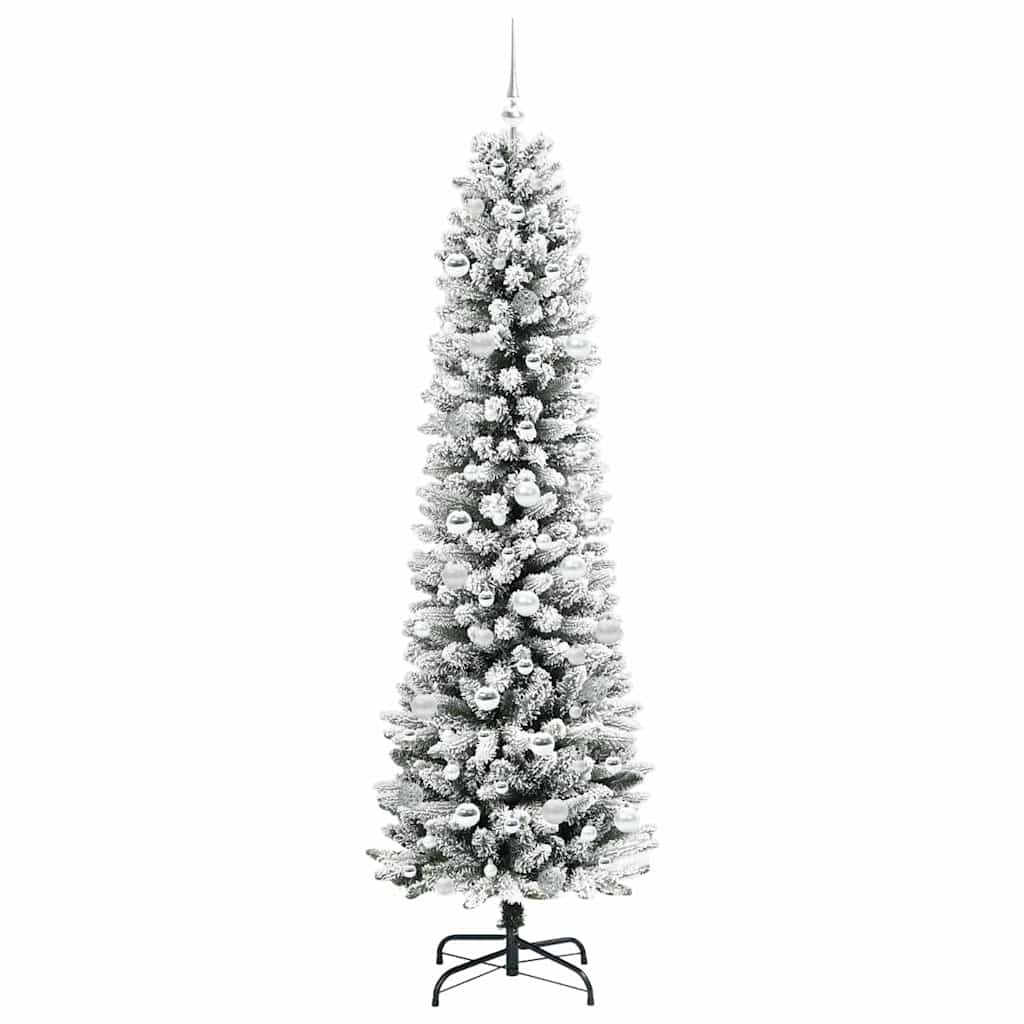 Albero di Natale artificiale con 300 LED Verde e bianco 210 cm