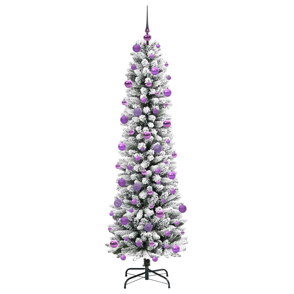 Albero di Natale artificiale con 300 LED Verde e bianco 210 cm