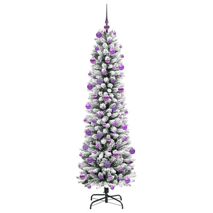 Albero di Natale artificiale con 300 LED Verde e bianco 210 cm