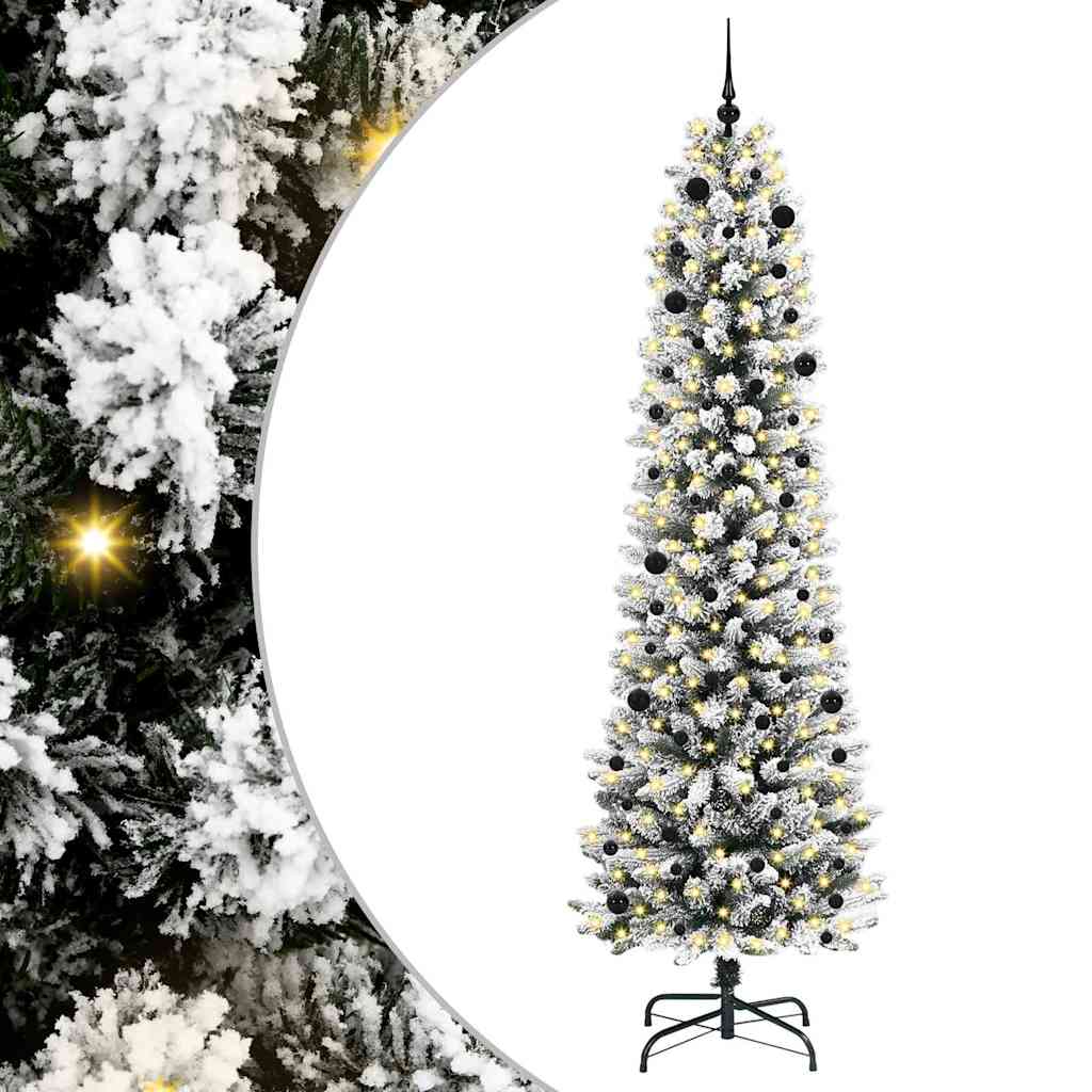 Albero di Natale artificiale con 300 LED Verde e bianco 240 cm