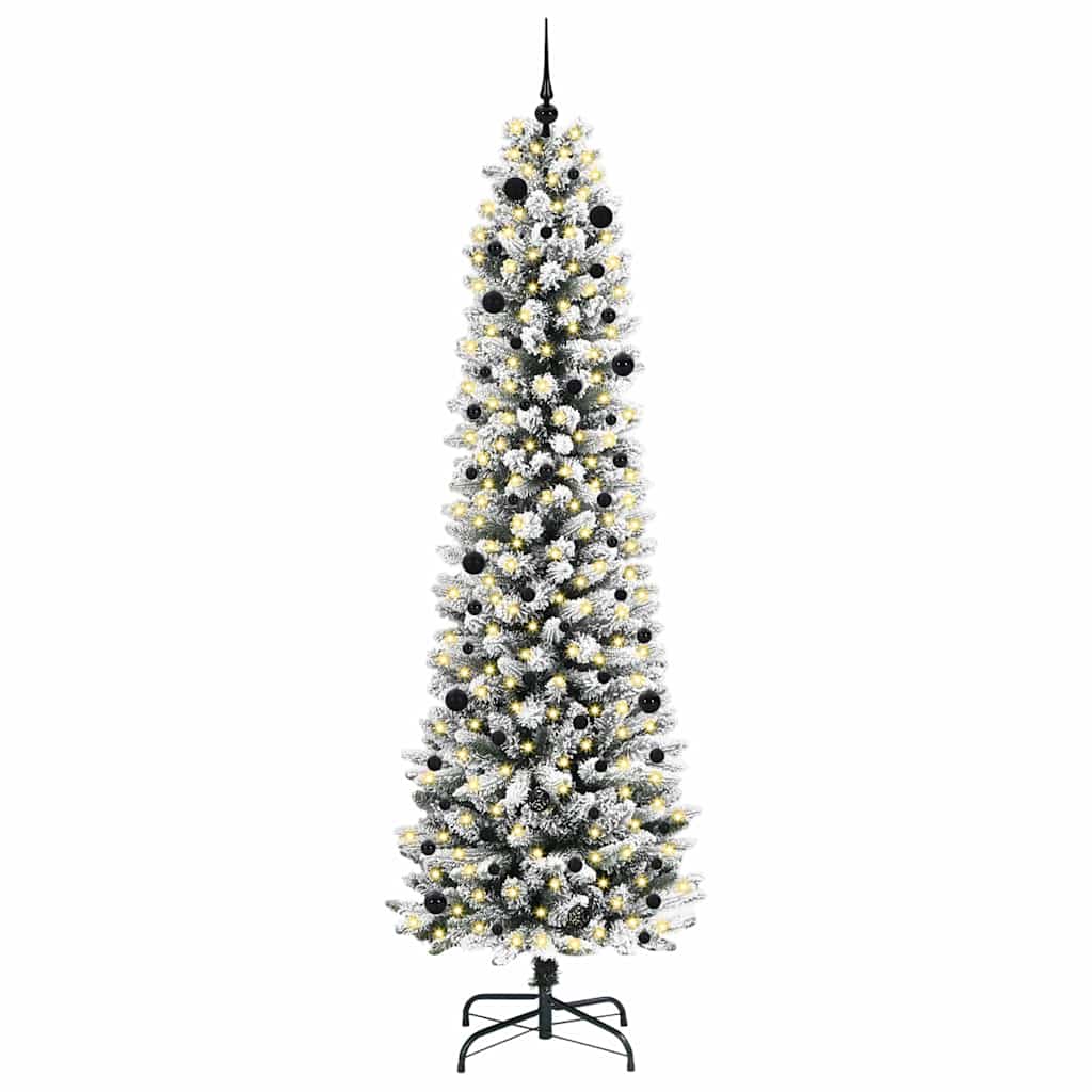 Albero di Natale artificiale con 300 LED Verde e bianco 240 cm
