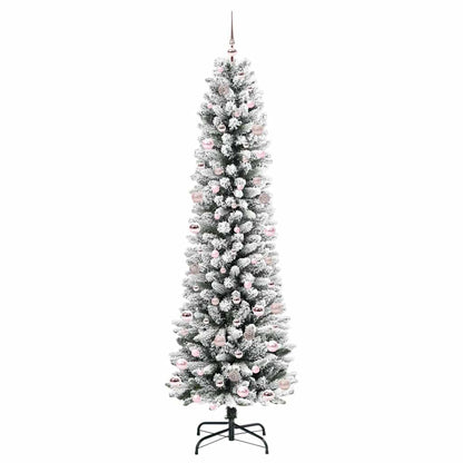 Albero di Natale artificiale con 300 LED Verde e bianco 240 cm