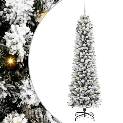 Albero di Natale artificiale con 300 LED Verde e bianco 240 cm