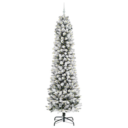 Albero di Natale artificiale con 300 LED Verde e bianco 240 cm