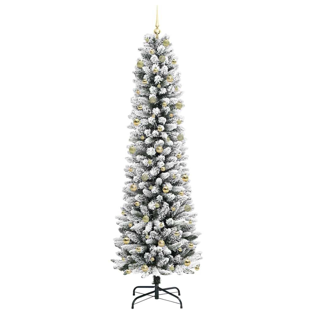 Albero di Natale artificiale con 300 LED Verde e bianco 240 cm