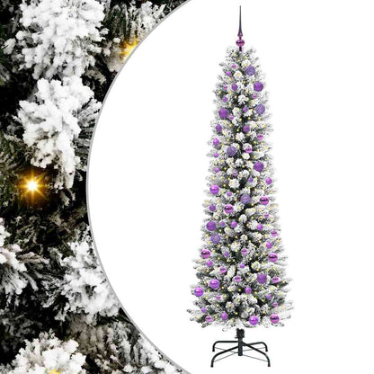 Albero di Natale artificiale con 300 LED Verde e bianco 240 cm