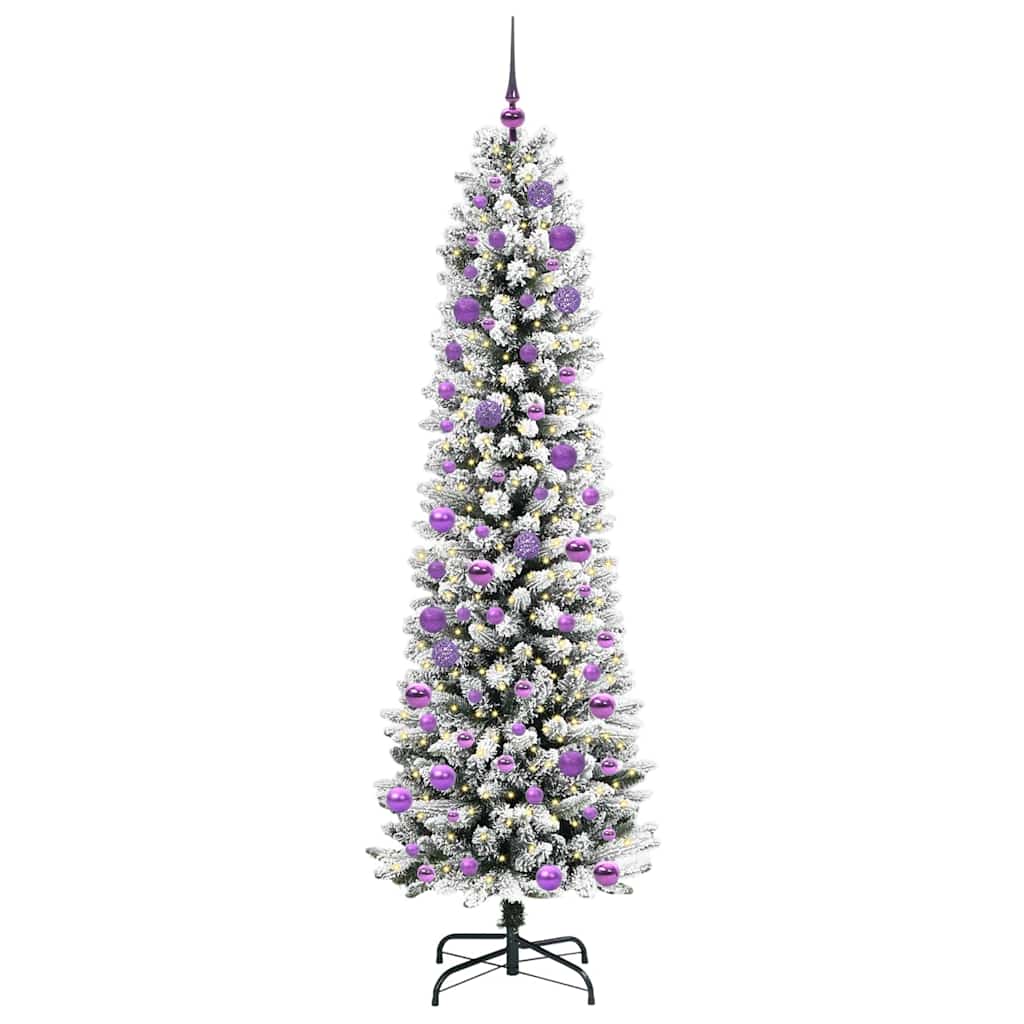 Albero di Natale artificiale con 300 LED Verde e bianco 240 cm