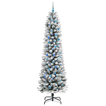 Albero di Natale artificiale con 300 LED Verde e bianco 240 cm