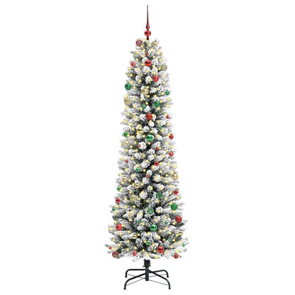 Albero di Natale artificiale con 300 LED Verde e bianco 240 cm