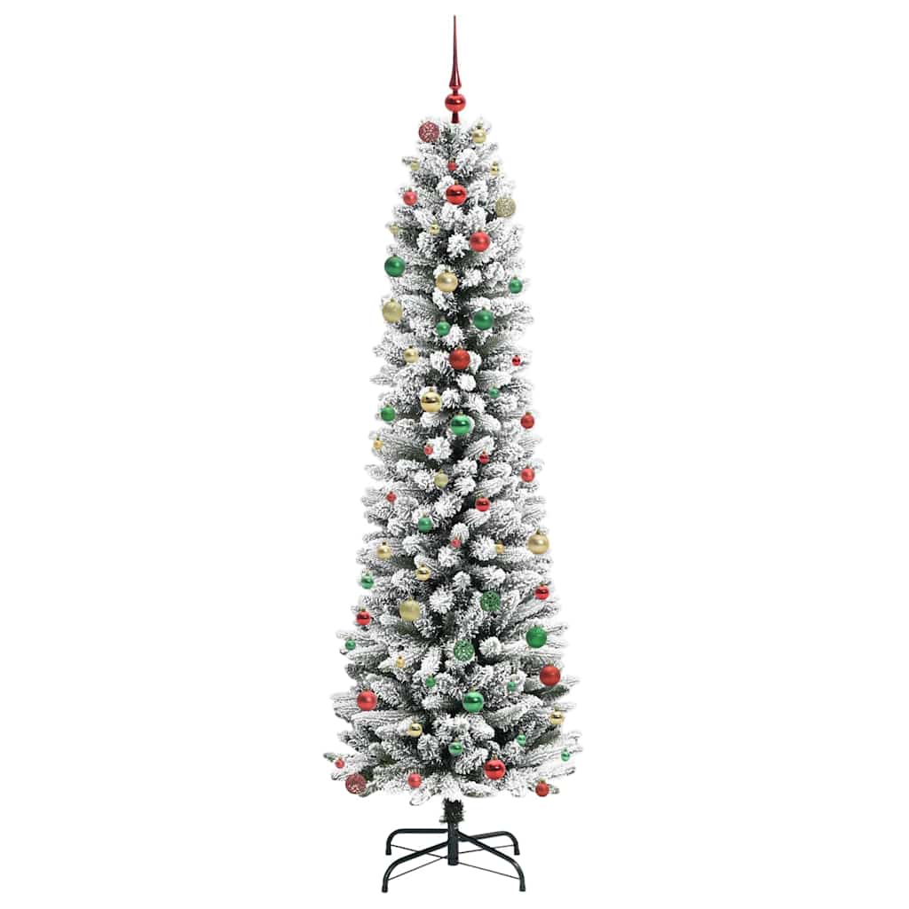 Albero di Natale artificiale con 300 LED Verde e bianco 240 cm