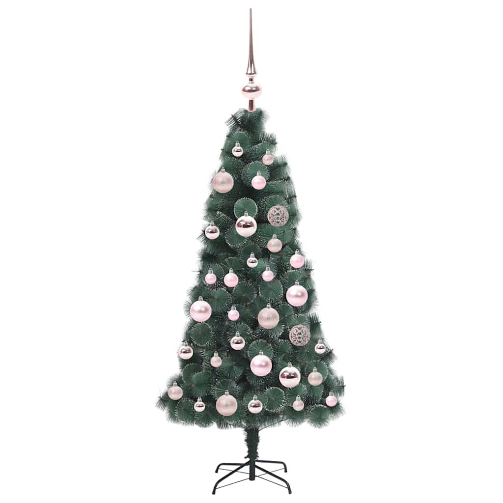 Albero di Natale artificiale pre-illuminato con set di palle