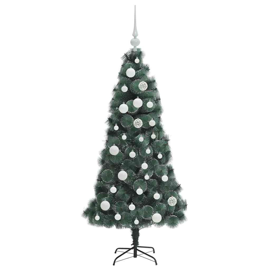 Albero di Natale artificiale pre-illuminato con set di palle