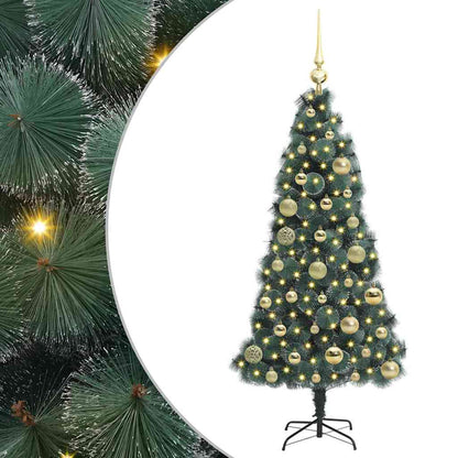Albero di Natale artificiale preilluminato con set di palline