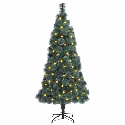 Albero di Natale artificiale preilluminato Verde 180 cm PET