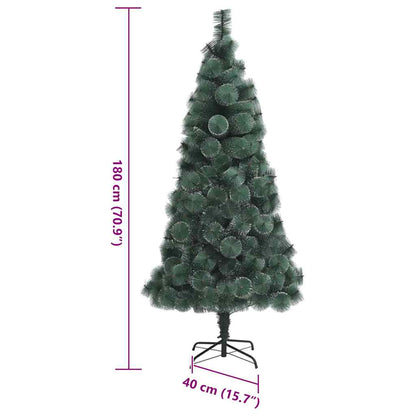 Albero di Natale artificiale preilluminato Verde 180 cm PET