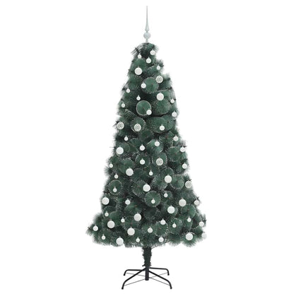 Albero di Natale artificiale pre-illuminato con set di palline