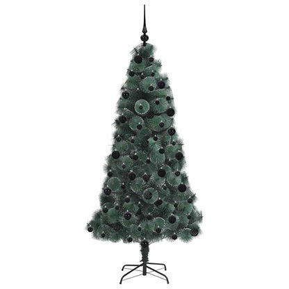 Albero di Natale artificiale preilluminato con set di palline
