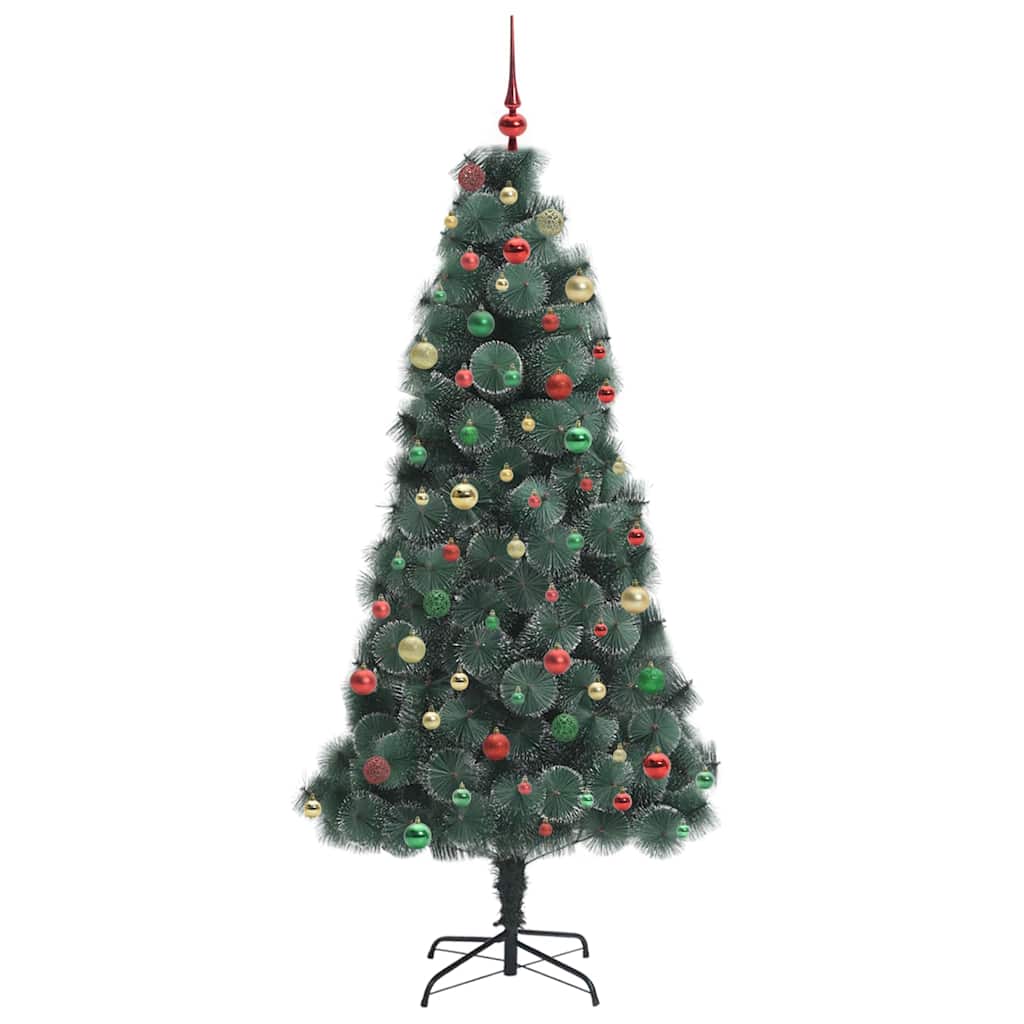 Albero di Natale artificiale pre-illuminato con set di palline