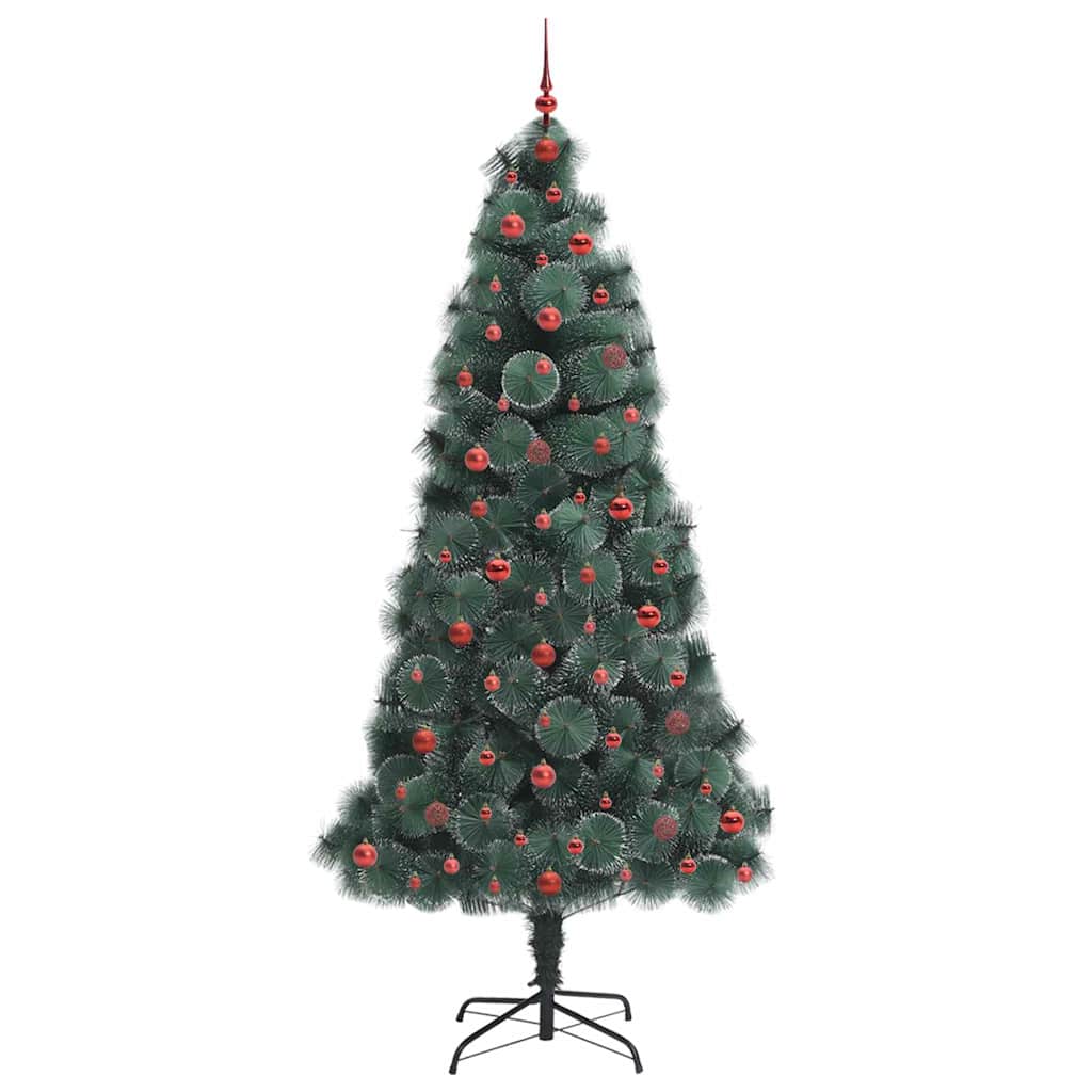 Albero di Natale artificiale pre-illuminato con set di palline
