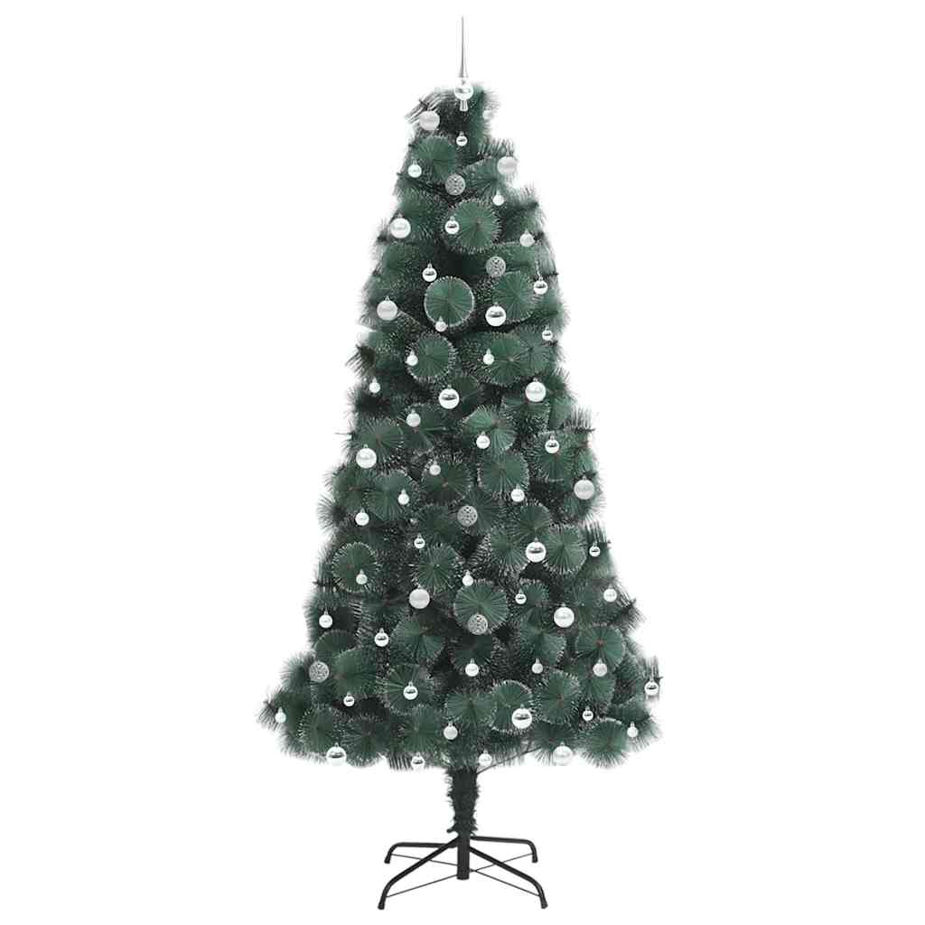 Albero di Natale artificiale preilluminato con set di palline