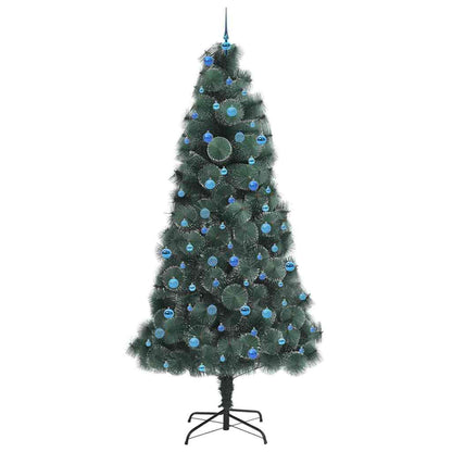 Albero di Natale artificiale pre-illuminato con set di palline