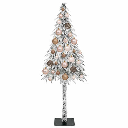 Albero di Natale con 150 LED Bianco 120 cm PE e Acciaio