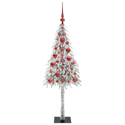 Albero di Natale con 150 LED Bianco 120 cm PE e Acciaio