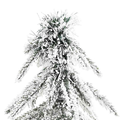 Albero di Natale con 150 LED Bianco 120 cm PE e Acciaio