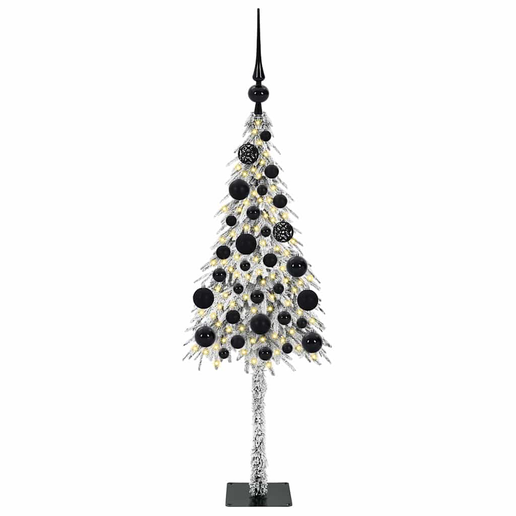 Albero di Natale con 150 LED Bianco 120 cm PE e Acciaio