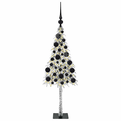 Albero di Natale con 150 LED Bianco 120 cm PE e Acciaio