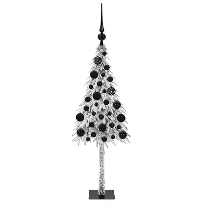 Albero di Natale con 150 LED Bianco 120 cm PE e Acciaio