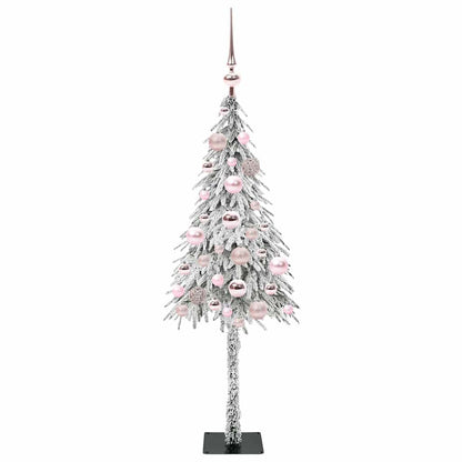 Albero di Natale con 150 LED Bianco 120 cm PE e Acciaio