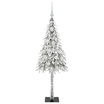 Albero di Natale con 150 LED Bianco 120 cm PE e Acciaio