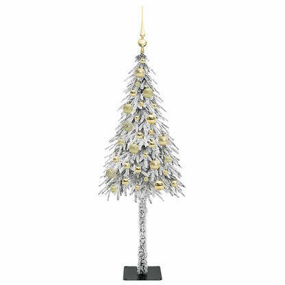 Albero di Natale con 150 LED Bianco 120 cm PE e Acciaio