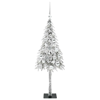 Albero di Natale con 150 LED Bianco 120 cm PE e Acciaio
