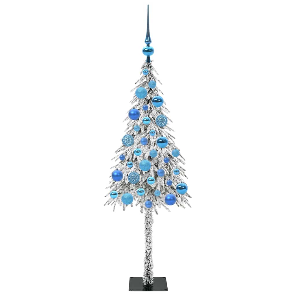 Albero di Natale con 150 LED Bianco 120 cm PE e Acciaio