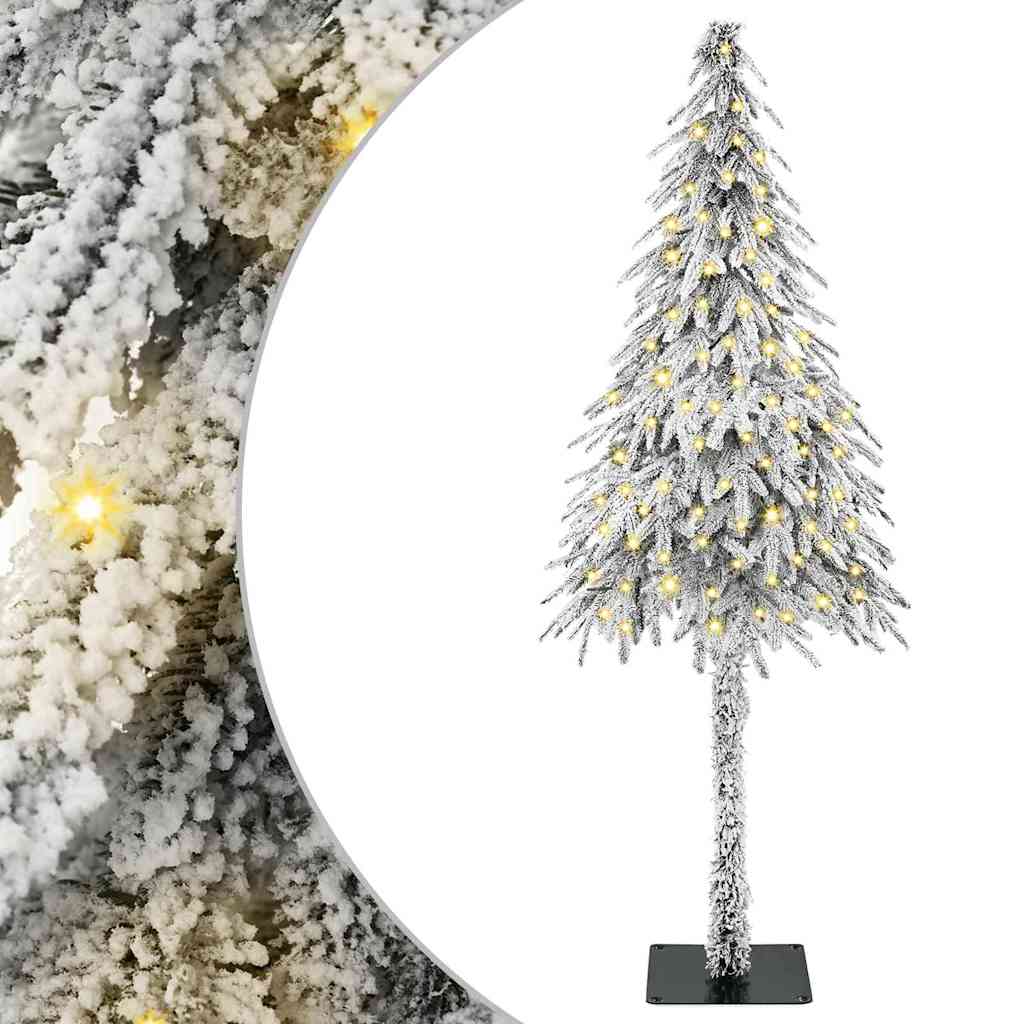 Albero di Natale con 150 LED Bianco 150 cm PE e Acciaio