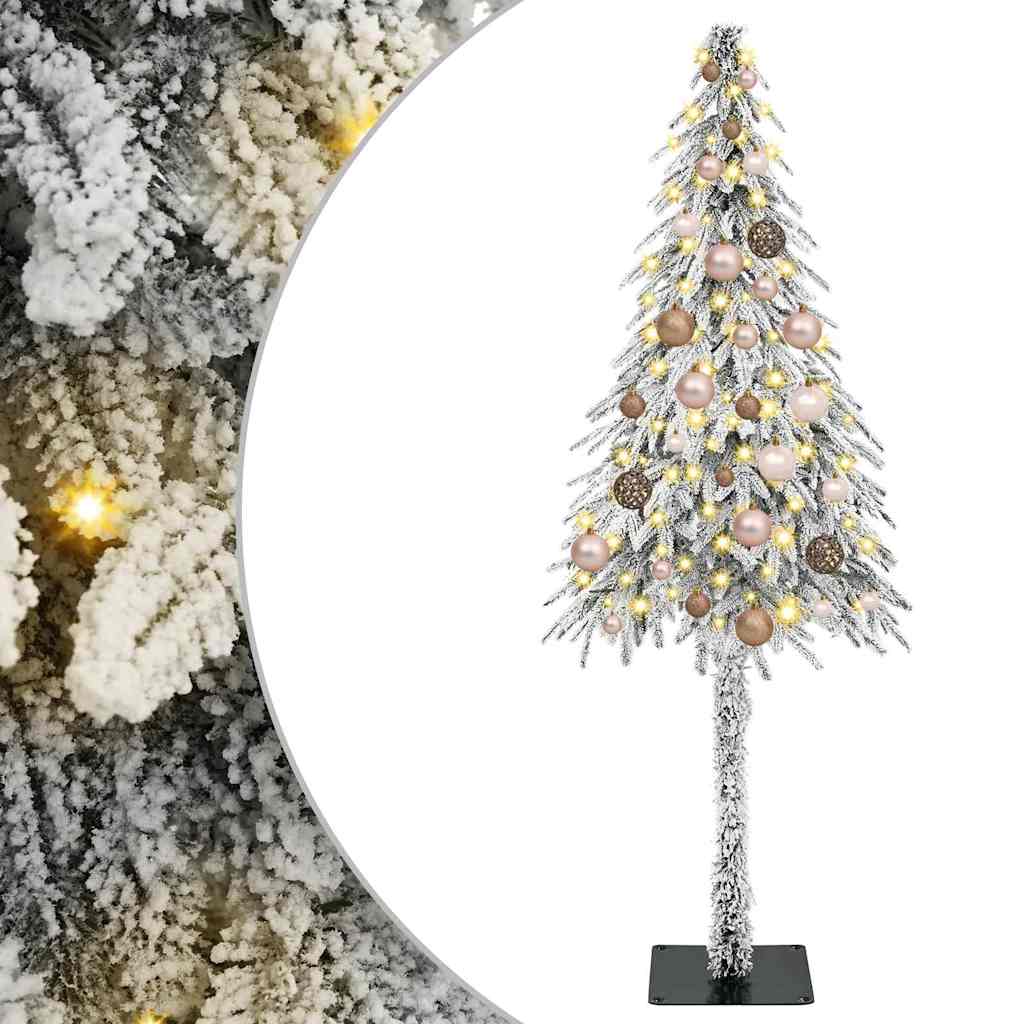 Albero di Natale con 150 LED Bianco 150 cm PE e Acciaio