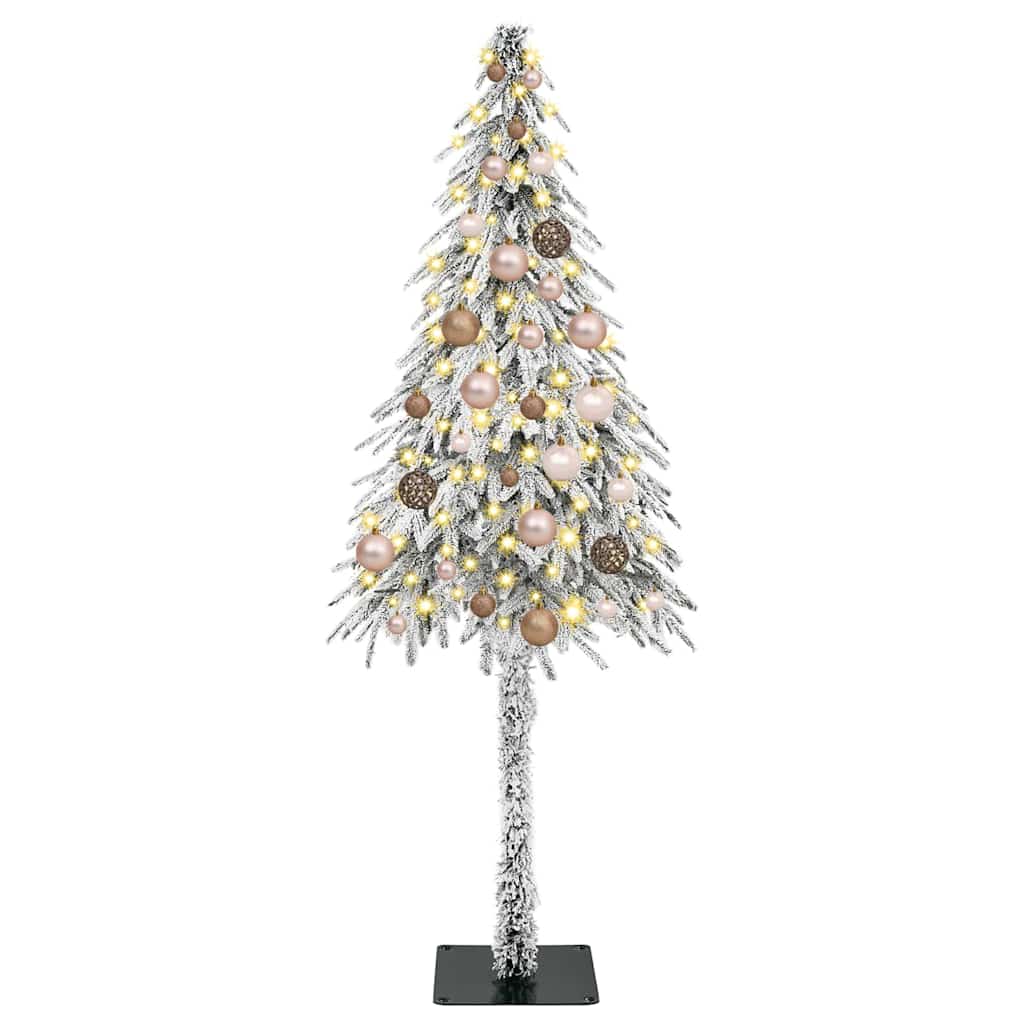 Albero di Natale con 150 LED Bianco 150 cm PE e Acciaio