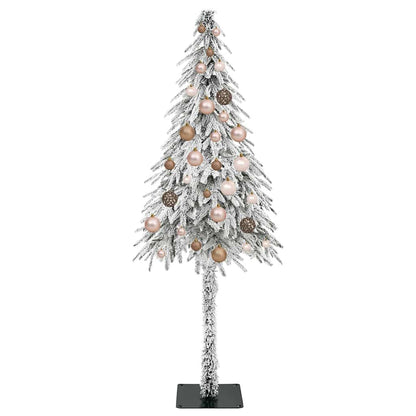 Albero di Natale con 150 LED Bianco 150 cm PE e Acciaio