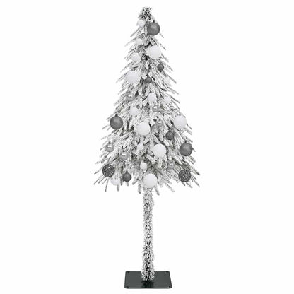 Albero di Natale con 150 LED Bianco 150 cm PE e Acciaio
