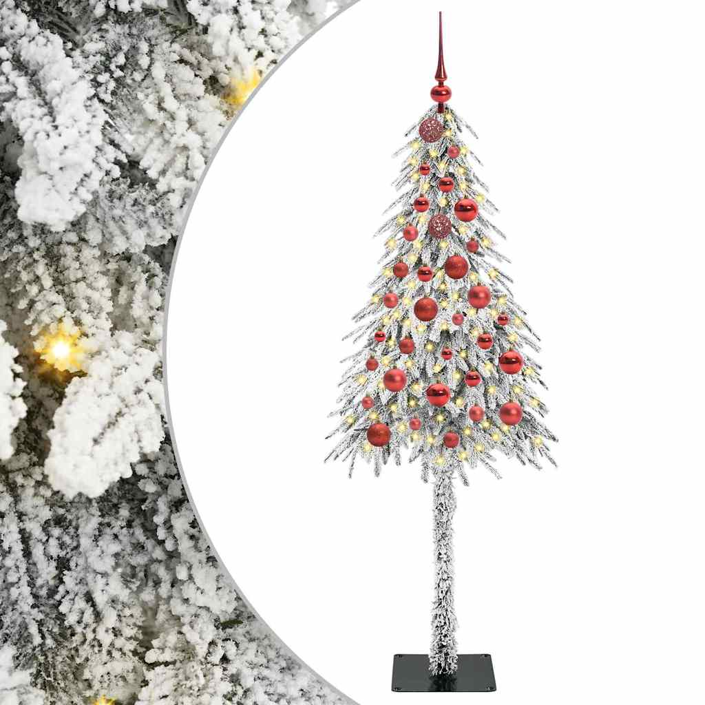 Albero di Natale con 150 LED Bianco 150 cm PE e Acciaio